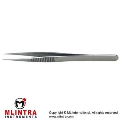 Jewelers Forcep 1#Straight,0.1 x 0.6mm tips 12cm